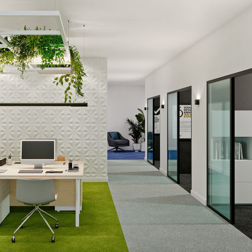 Arandela contemporânea - UNICO - XAL - para ambiente interno / em alumínio / retangular