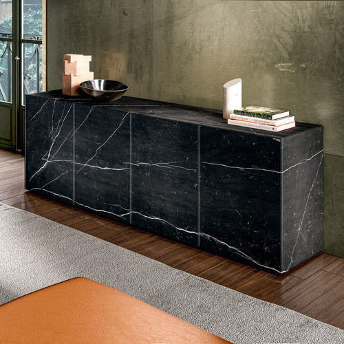Buffet aparador alto - Materia  - LAGO - contemporâneo / em madeira / metálico