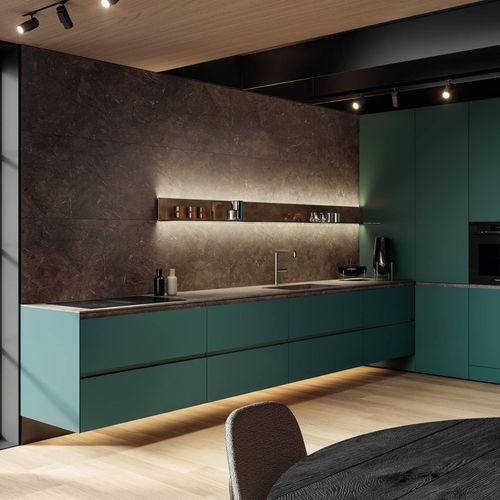 Cozinha contemporânea - 36e8 Cut - LAGO - em aço / em laminado / em madeira