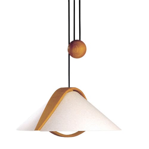 Pendente - ARTA - DOMUS Licht zum Wohnen - em tecido / em madeira / contemporânea