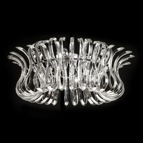 Plafon contemporâneo - WAVE - METAL LUX - em vidro / metálico / de LED