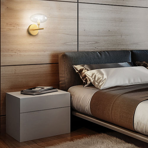 Arandela contemporânea - DOLCE - METAL LUX - para ambiente interno / para ambiente externo / em vidro