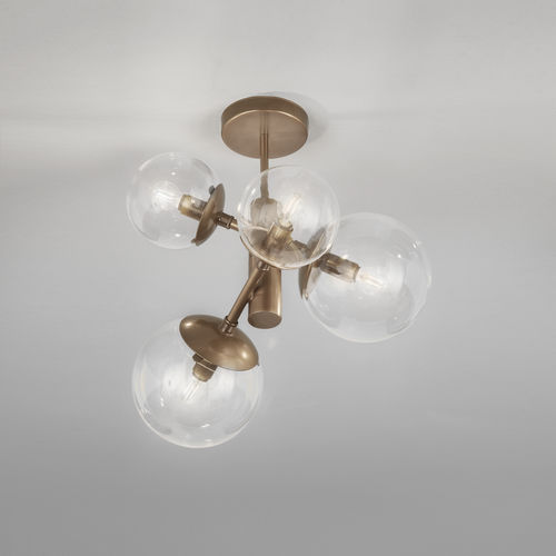 Plafon contemporâneo - GLOBAL - METAL LUX - esférico / metálico / em policarbonato