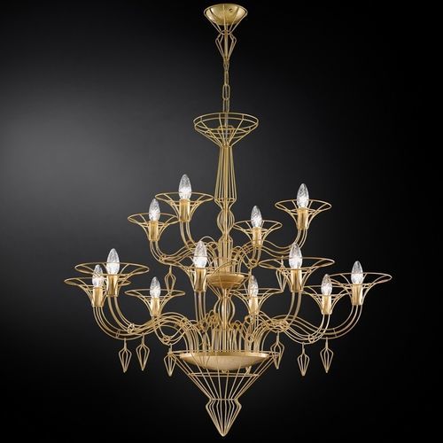 Lustre de estilo veneziano - DEDALO - METAL LUX - metálico / para 12 lâmpadas / da linha comercial