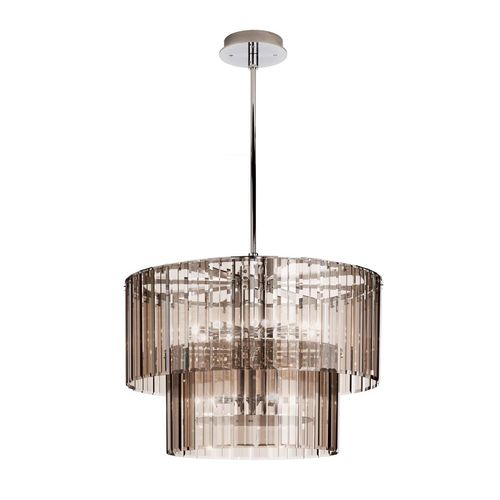 Lustre contemporâneo - ROMA - iDL - em vidro / metálico / para 1 lâmpada