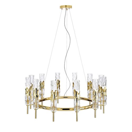 Lustre contemporâneo - BAMBOO - iDL - em vidro de Murano / metálico / da linha comercial