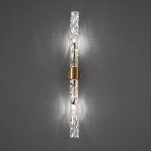 Arandela contemporânea - BAMBOO - iDL - para ambiente interno / metálica / em vidro