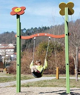 Balanço em madeira - TANIA EZA  - TLF srl - para playground