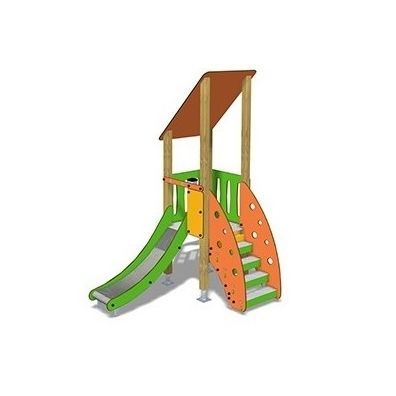 Escorregador reto - TOGO G1056  - TLF srl - para parque infantil / em madeira / em HPL