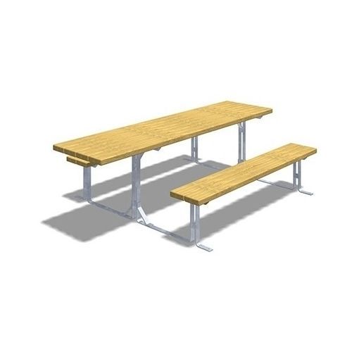 Mesa de piquenique clássica - OLIVIA ACCESSIBILE  - TLF srl - em pinho / com base metálica / retangular