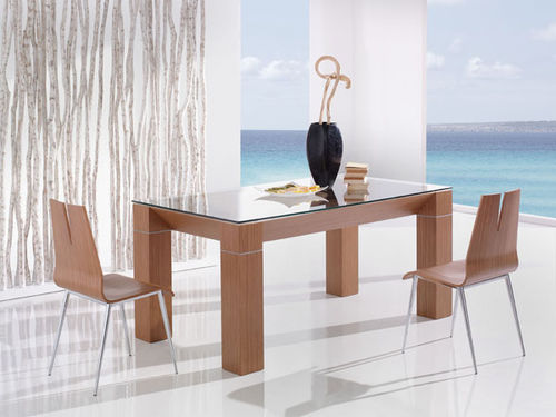 Mesa de jantar contemporânea - ADRA - Tadel Grup - em vidro / retangular / da linha residencial