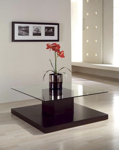 Mesa de centro contemporânea - OLIVIA - Tadel Grup - em vidro / quadrada / da linha residencial