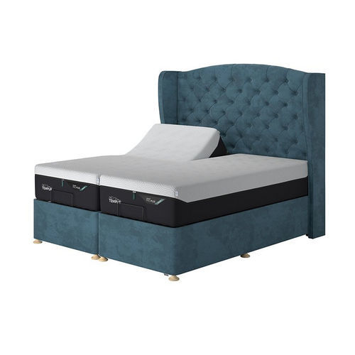 Cama king size - Suffolk Adjustable Disc Divan - TEMPUR - de solteiro / clássica / estofada