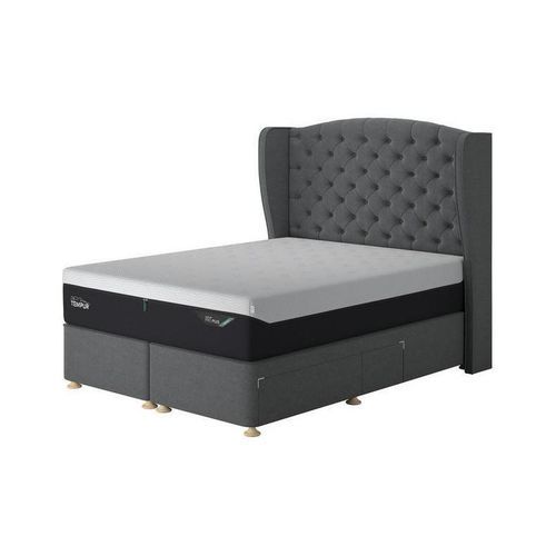Estrado para cama de solteiro - SUFFOLK DRAWER DIVAN - TEMPUR - manual / estofado / da linha residencial