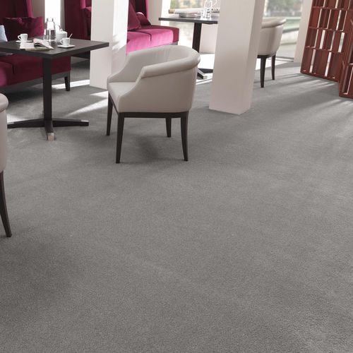 Carpete de pelo cortado - SILK  - BESANA MOQUETTE - em poliamida / padrão iridescente / cinza