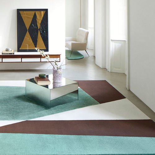 Tapete contemporâneo - HORIZON  - BESANA MOQUETTE - com padrão geométrico / retangular / de pelo cortado