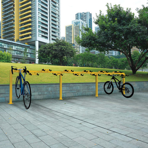 Bicicletário de piso - STRICH - CITY DESIGN - horizontal / com suportes para guidões / para espaço público