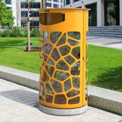 Lixeira pública - GIRAFFE  - CITY DESIGN - de coleta seletiva / em aço galvanizado / em concreto