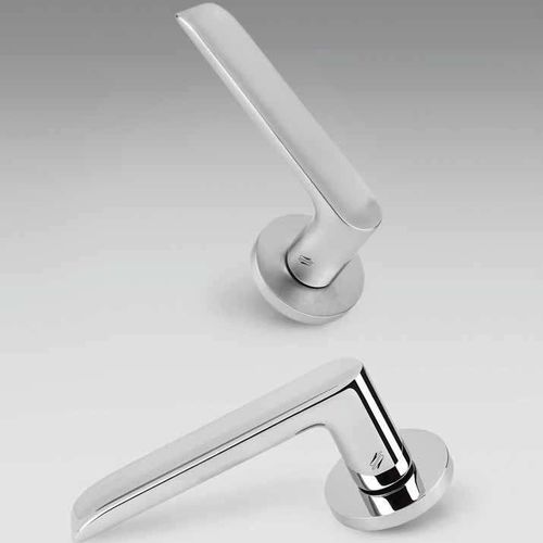 Maçaneta para porta - LUND - COLOMBO DESIGN - em latão / contemporânea / cromada