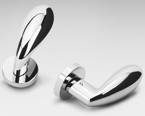 Maçaneta para porta - DROP - COLOMBO DESIGN - em latão / contemporânea / cromada