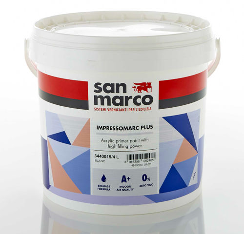 Tinta de dupla função - IMPRESSOMARC PLUS - San Marco - para ambiente interno / para parede / acrílica
