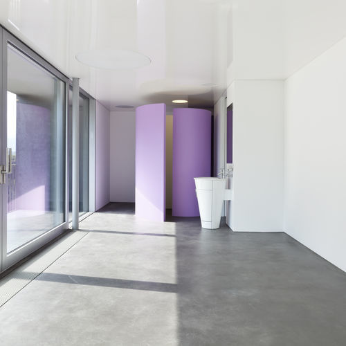 Cimento queimado em microcimento - DECORKRETE - DIASEN - à base de resina / autonivelante / com isolamento térmico