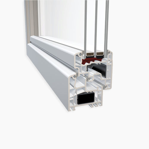 Perfil de janela em aço galvanizado - DQG 70 EVO PLUS - DIQUIGIOVANNI - acústico / com isolamento térmico / antiarrombamento