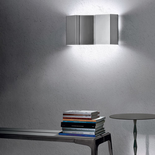Arandela contemporânea - FOLD - PALLUCCO - para ambiente interno / em aço inoxidável / retangular