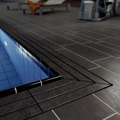 Grelha para calha de transbordo em material plástico - DESIGN 723 GERADE   - emco Bautechnik GmbH - para piscina