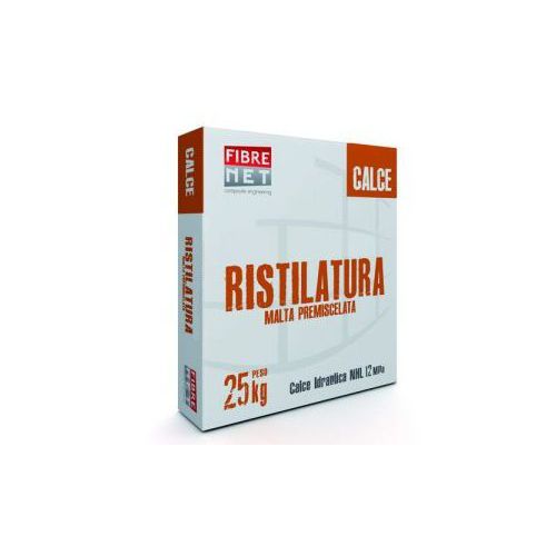Argamassa de regularização - RISTILATURA - FIBRE NET GROUP - para alvenaria / hidráulica / com cal