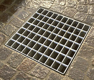 Tampa para caixa de inspeção metálica - DRAIN COVER - GRIDIRON S.P.A. - Unipersonale - quadrada / com grelha de ventilação