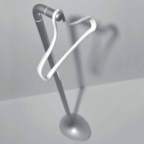 Cabideiro de quarto de piso - CC00361/4 - GRUPPO CONFALONIERI - em aço / em nylon / contemporâneo