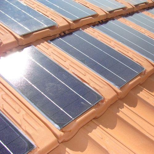Telha fotovoltaica - MAXIMA ROSSA - INDUSTRIE COTTO POSSAGNO - cerâmica / vermelha