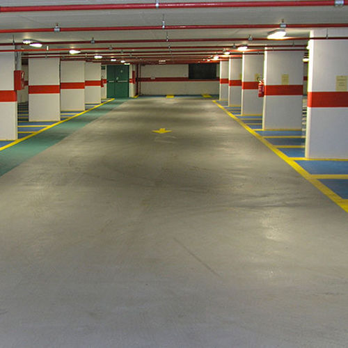 Revestimento de piso em poliuretano - BASIC PARKDECK 0S11 B - IPM ITALIA - epóxi / para estacionamento / acetinado