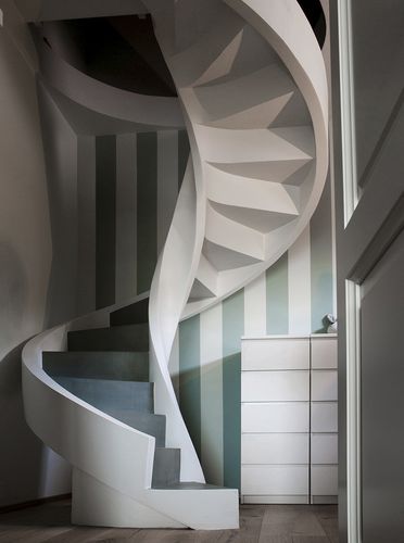 Escada helicoidal - ELI CA 07 - RIZZI - com degraus em concreto / com estrutura em concreto / da linha residencial