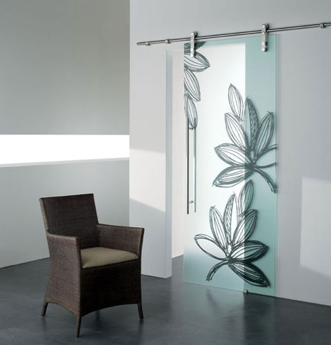 Porta interna - GHIBLI SAND PAINT  - CRISTAL PORTE D'ARREDO - em vidro / de correr / com vidro