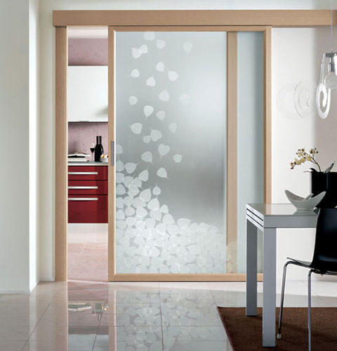 Porta interna - EVOLUZIONE - CRISTAL PORTE D'ARREDO - em vidro / de correr / com vidro