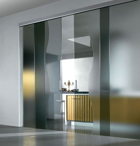 Porta interna - LEVANTINA  - CRISTAL PORTE D'ARREDO - em vidro / de correr / com vidro