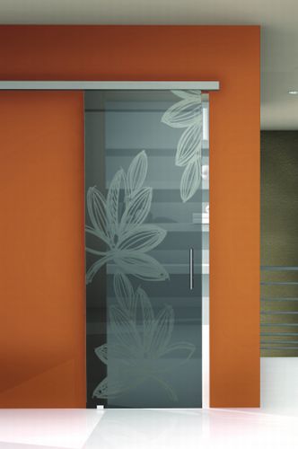 Porta interna - GHIBLI-A - CRISTAL PORTE D'ARREDO - em vidro / de correr / com vidro