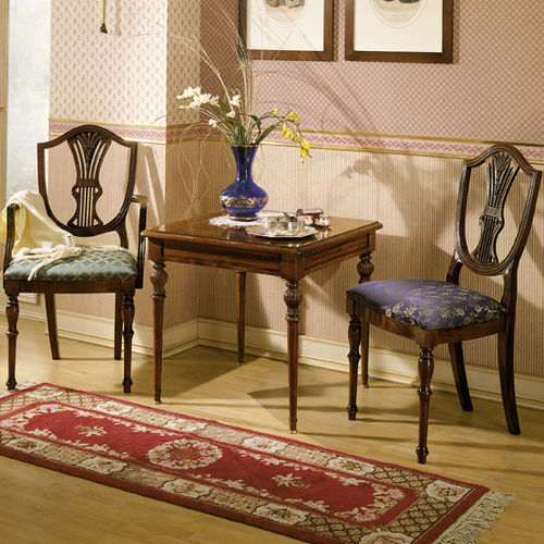 Cadeira clássica - 972X 971X - SALCA ASIAGO - para ambiente interno / em tecido / com base em mogno