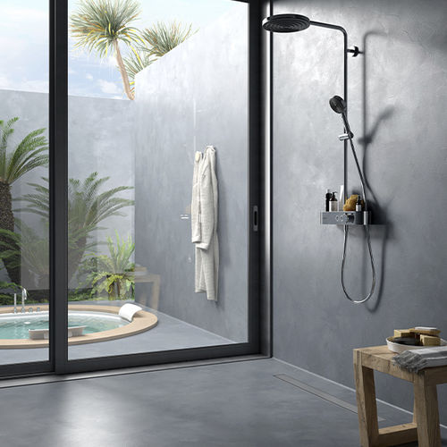 Argamassa decorativa - Wall2Floor Top Coat Waterproof - NOVACOLOR - impermeabilizante / para banheiro / para área úmida