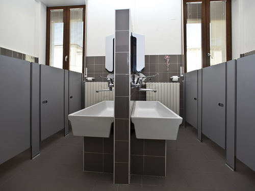 Divisória sanitária em aço - GK 1-F - GES GROUP - para banheiro / para jardim de infância / para edifício de uso público