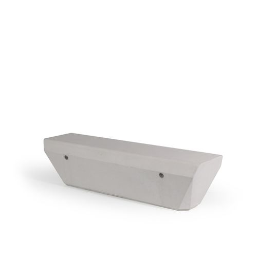 Banco para espaço público contemporâneo - Crystal - FI.MA DI MASINI E FIGLI - em concreto / sem encosto / sem braços