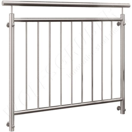 Guarda-corpo em aço inoxidável - B01 - WOLFSGRUBER - com barras / para ambiente externo / para escada