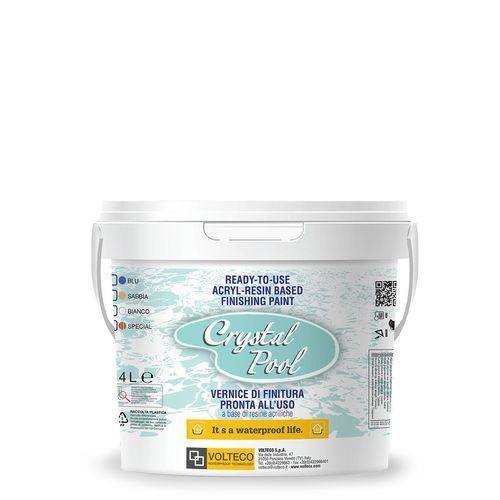 Tinta de proteção - CRYSTAL POOL - VOLTECO - de acabamento / para ambiente externo / para tanque
