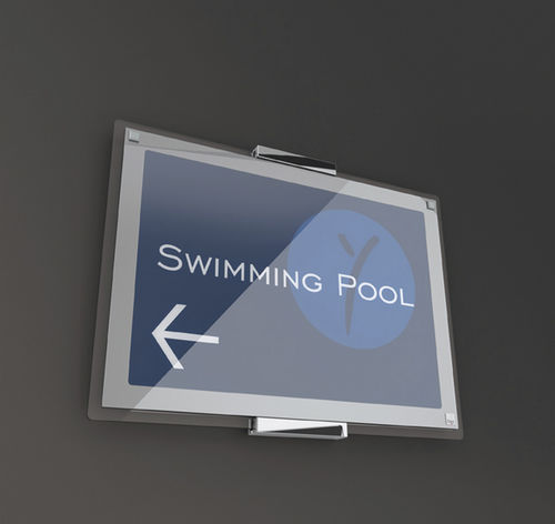 Placa de sinalização de parede - SIGN_LINE - Flex - em acrílico / para ambiente interno