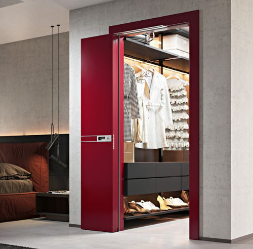 Porta para closet - Linea - PAIL SERRAMENTI - interna / em madeira / camarão