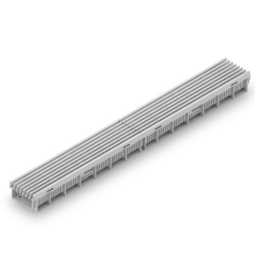 Calha de escoamento com grelha - DACHFIX RESIST - HAURATON - em compósito / em aço inoxidável / grelha em aço
