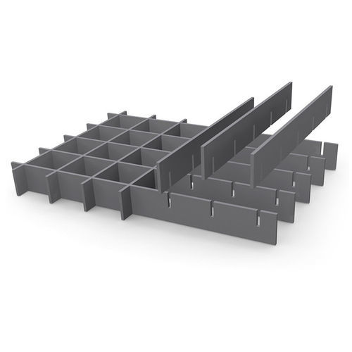 Grade de piso em aço - MEISER - para degrau de escada / para passarela industrial / para piso externo