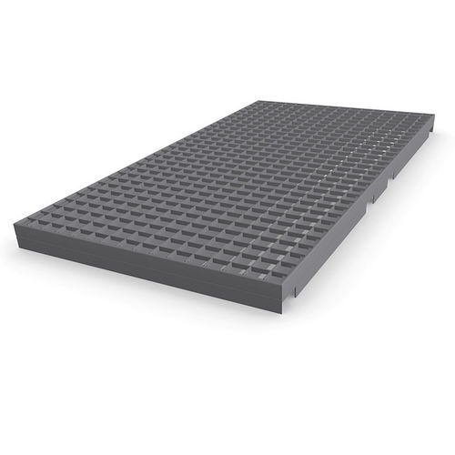 Grade de piso em aço - MEISER - para grelha de calha de piso / para degrau de escada / para passarela